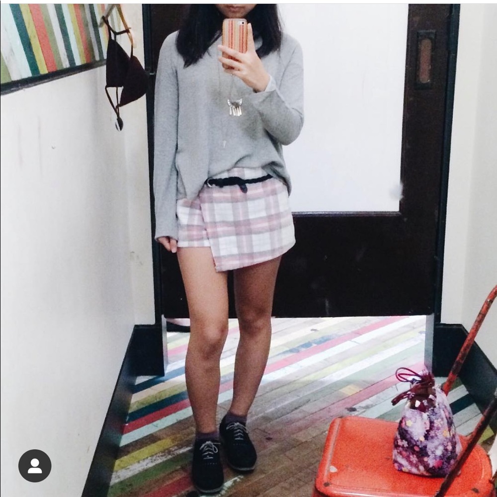 Urban outfitters plaid skort